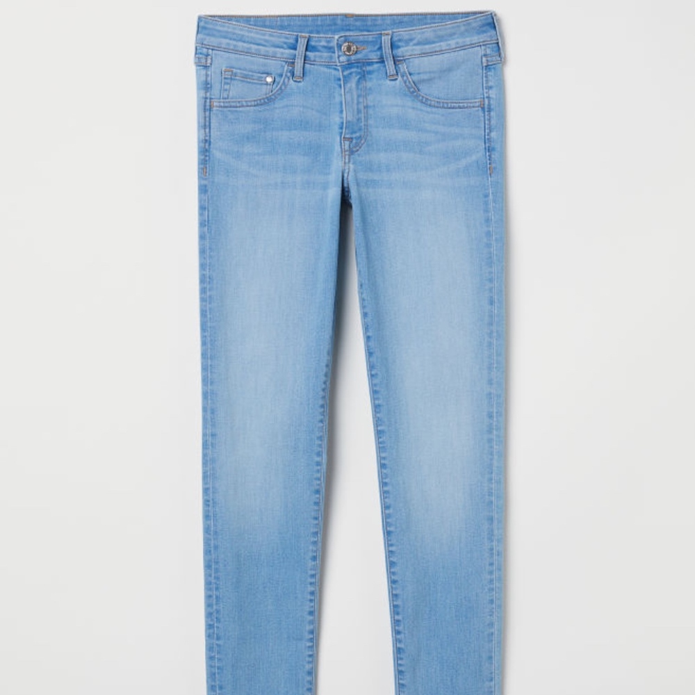 H&M Super skinny low waist jeans- light denim blue